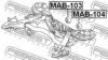 FEBEST MAB-104 Mounting, differential